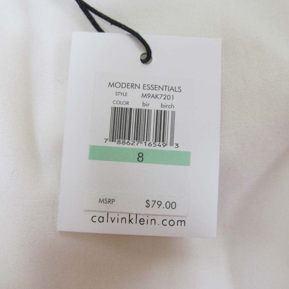 Ladies Calvin Klein The Hudson Ivory Pants Size 8 - Picture 6 of 6
